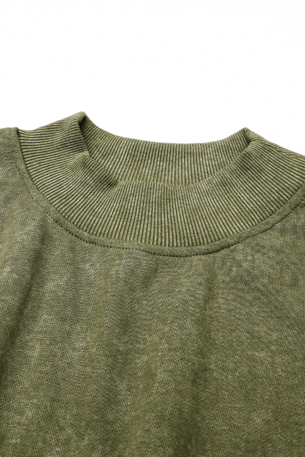 Ruby Plain Drop Shoulder Crew Neck Pullover Sweatshirt