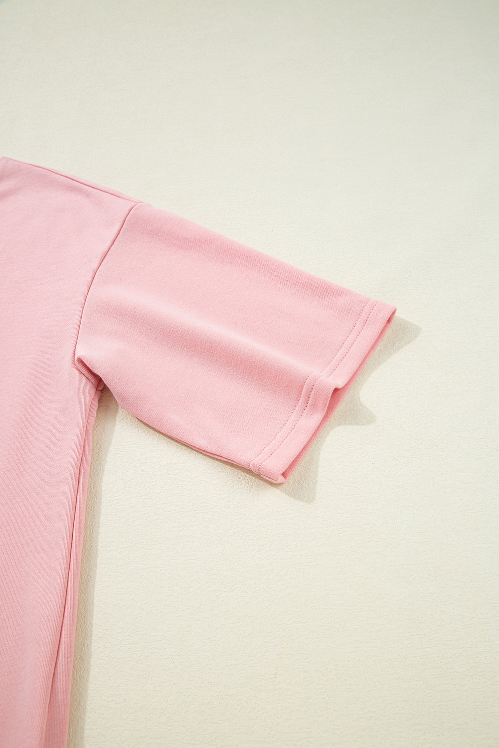 Apricot Pink Half Sleeve T-Shirt & Cargo Sweatpants Set