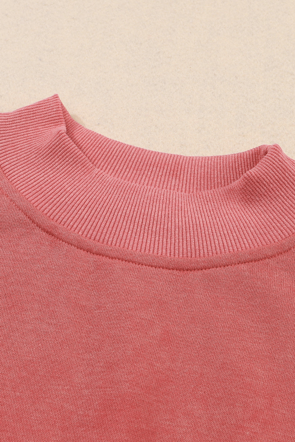 Ruby Plain Drop Shoulder Crew Neck Pullover Sweatshirt