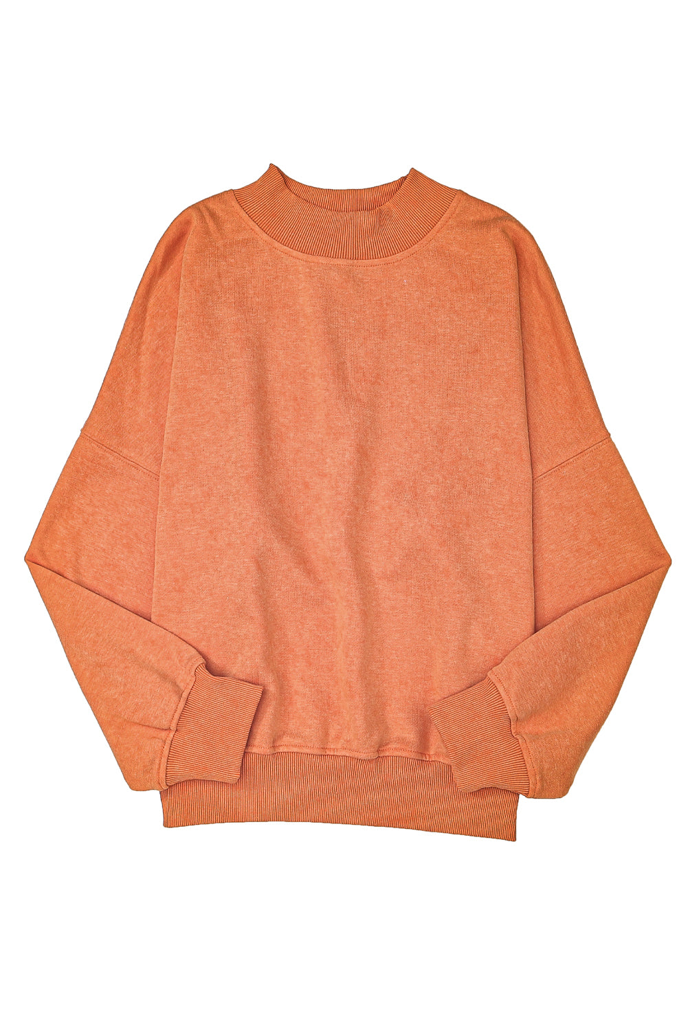 Ruby Plain Drop Shoulder Crew Neck Pullover Sweatshirt